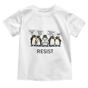 Penguins Resist Toddler T Shirt Nihilist Penguin Anti-Government Meme TS14 White Print Your Wear