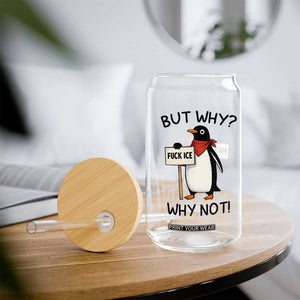 Fck ICE Glass Can Nihilist Penguin Anti-Government Meme TS14 Print Your Wear