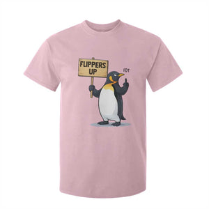 Penguins Resist T Shirt For Kid Flippers Up Protest TS14 Light Pink Print Your Wear