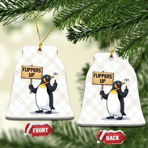 Penguins Resist Ceramic Ornament Flippers Up Protest TS14 Print Your Wear
