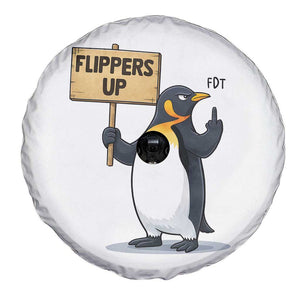Penguins Resist Spare Tire Cover Flippers Up Protest TS14 Print Your Wear