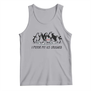 Funny Penguins Resist Protest Tank Top I Pefer My Ice Crushed TS14 Athletic Heather Print Your Wear