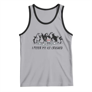 Funny Penguins Resist Protest Tank Top I Pefer My Ice Crushed TS14 Athletic Heather Black Print Your Wear