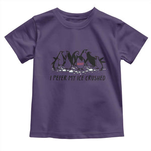 Funny Penguins Resist Protest Toddler T Shirt I Pefer My Ice Crushed TS14 Purple Print Your Wear