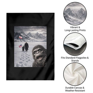 Nihilist Penguin Trump Hiking Mountains Garden Flag Funny Bigfoot Selfie But Why TS14 Print Your Wear