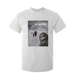 Nihilist Penguin Trump Hiking Mountains T Shirt For Kid Funny Bigfoot Selfie But Why TS14 White Print Your Wear