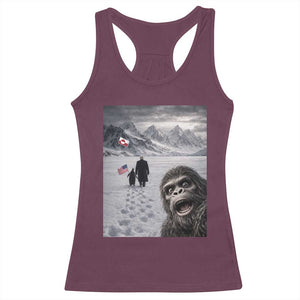 Nihilist Penguin Trump Hiking Mountains Racerback Tank Top Funny Bigfoot Selfie But Why TS14 Maroon Print Your Wear