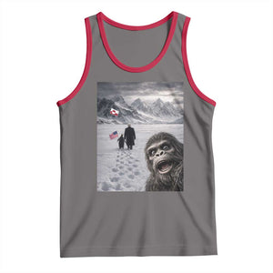 Nihilist Penguin Trump Hiking Mountains Tank Top Funny Bigfoot Selfie But Why TS14 Deep Heather Red Print Your Wear