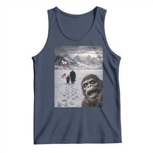 Nihilist Penguin Trump Hiking Mountains Tank Top Funny Bigfoot Selfie But Why TS14 Navy Print Your Wear