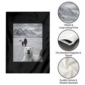 Nihilist Penguin Trump Hiking Mountains Garden Flag Funny Polar Bear Selfie But Why TS14 Print Your Wear