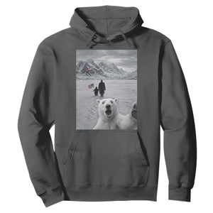 Nihilist Penguin Trump Hiking Mountains Hoodie Funny Polar Bear Selfie But Why TS14 Dark Heather Print Your Wear