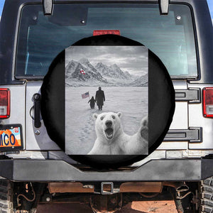 Nihilist Penguin Trump Hiking Mountains Spare Tire Cover Funny Polar Bear Selfie But Why TS14 No hole Black Print Your Wear
