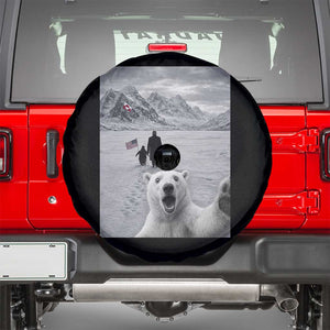 Nihilist Penguin Trump Hiking Mountains Spare Tire Cover Funny Polar Bear Selfie But Why TS14 Black Print Your Wear