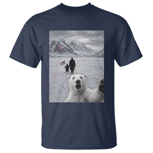 Nihilist Penguin Trump Hiking Mountains T Shirt Funny Polar Bear Selfie But Why TS14 Navy Print Your Wear