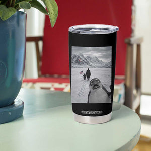 Nihilist Penguin Trump Hiking Mountains Tumbler Cup Funny Penguin Selfie But Why TS14 Print Your Wear