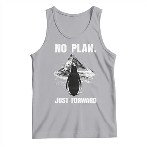 Nihilist Penguin Hiking Meme Tank Top No Plan Just Forward TS14 Athletic Heather Print Your Wear