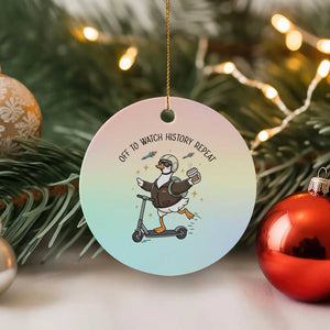 Funny Goose Support Freedom Meme Ceramic Ornament Off To Watch History Repart TS14 1pc Pastel Print Your Wear