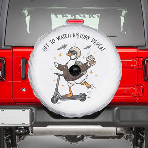 Funny Goose Support Freedom Meme Spare Tire Cover Off To Watch History Repart TS14 White Print Your Wear