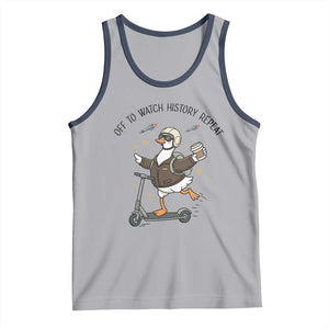 Funny Goose Support Freedom Meme Tank Top Off To Watch History Repart TS14 Athletic Heather Navy Print Your Wear