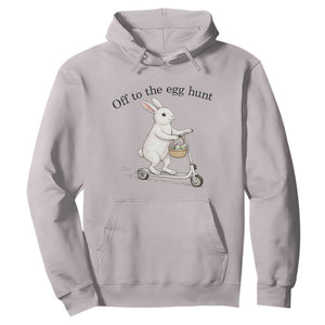 Off To The Egg Hunt Hoodie Funny Easter Bunny TS14 Ice Gray Print Your Wear