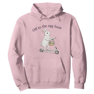 Off To The Egg Hunt Hoodie Funny Easter Bunny TS14 Light Pink Print Your Wear