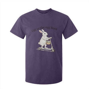 Off To The Egg Hunt T Shirt For Kid Funny Easter Bunny TS14 Purple Print Your Wear