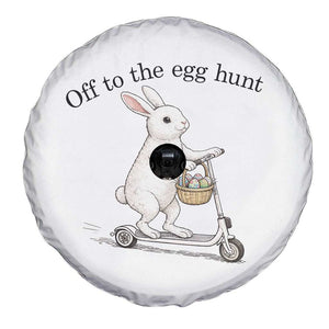 Off To The Egg Hunt Spare Tire Cover Funny Easter Bunny TS14 Print Your Wear