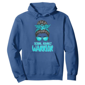 Sexual Assault Awareness Messy Bun Support Survivors Hoodie TS14 Royal Blue Print Your Wear