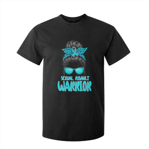 Sexual Assault Awareness Messy Bun Support Survivors T Shirt For Kid TS14 Black Print Your Wear