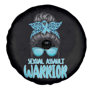 Sexual Assault Awareness Messy Bun Support Survivors Spare Tire Cover TS14 Print Your Wear