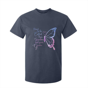 Blessed to Be Called Mom Grandma Great Grandma T Shirt For Kid Mama Butterfly Mother's Day Gift TS14 Navy Print Your Wear