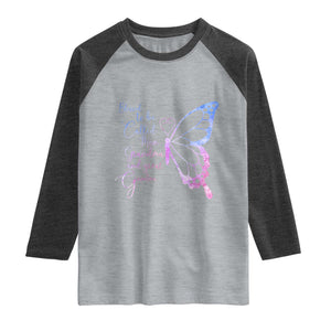 Blessed to Be Called Mom Grandma Great Grandma Raglan Shirt Mama Butterfly Mother's Day Gift TS14 Heather Gray Heather Charcoal Print Your Wear