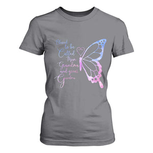 Blessed to Be Called Mom Grandma Great Grandma T Shirt For Women Mama Butterfly Mother's Day Gift TS14 Charcoal Print Your Wear
