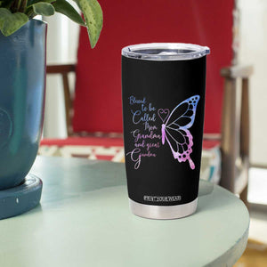Blessed to Be Called Mom Grandma Great Grandma Tumbler Cup Mama Butterfly Mother's Day Gift TS14 Print Your Wear