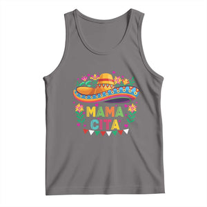 Mama Cita Tank Top Cinco De Mayo Mexican Mom Flower Sombrero TS14 Deep Heather Print Your Wear