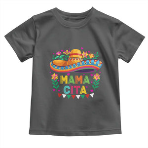Mama Cita Toddler T Shirt Cinco De Mayo Mexican Mom Flower Sombrero TS14 Dark Heather Print Your Wear