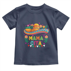Mama Cita Toddler T Shirt Cinco De Mayo Mexican Mom Flower Sombrero TS14 Navy Print Your Wear