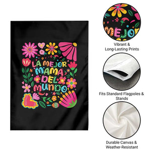 La Mejor Mama Del Mundo Garden Flag Dia de las Madres Regalo Gift TS14 Print Your Wear