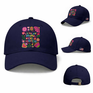 La Mejor Mama Del Mundo Baseball Cap Dia de las Madres Regalo Gift TS14 Baseball Cap Universal Fit Dark Blue Print Your Wear