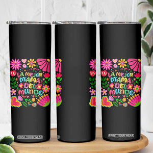 La Mejor Mama Del Mundo Skinny Tumbler Dia de las Madres Regalo Gift TS14 Print Your Wear