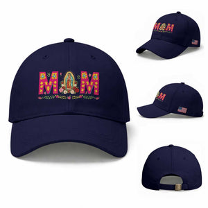 Virgen de Guadalupe Baseball Cap Mexican Heritage Mom Mother’s Day Gift TS14 Baseball Cap Universal Fit Dark Blue Print Your Wear