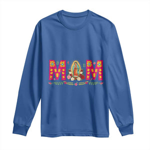 Virgen de Guadalupe Long Sleeve Shirt Mexican Heritage Mom Mother’s Day Gift TS14 Royal Blue Print Your Wear