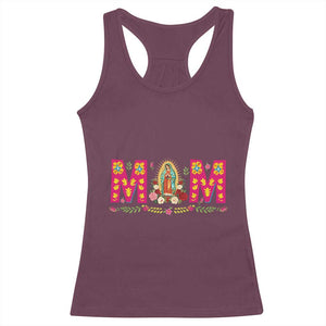 Virgen de Guadalupe Racerback Tank Top Mexican Heritage Mom Mother’s Day Gift TS14 Maroon Print Your Wear