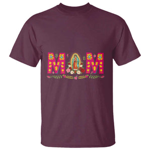 Virgen de Guadalupe T Shirt Mexican Heritage Mom Mother’s Day Gift TS14 Maroon Print Your Wear