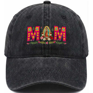 Virgen de Guadalupe Washed Cotton Baseball Cap Mexican Heritage Mom Mother’s Day Gift TS14 Print Your Wear