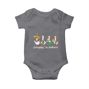 Everyday I'm Motherin Baby Onesie Cinco De Mayo Silly Goose Fiesta TS14 Charcoal Print Your Wear