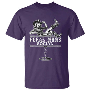 Feral Moms Social Club T Shirt Western Cowgirl Mom Mother’s Day Gift TS14 Purple Print Your Wear