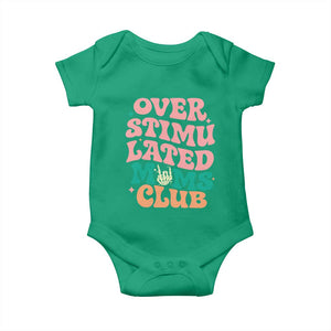 Overstimulated Moms Club Baby Onesie Funny Mom Life Mother Day Gift TS14 Irish Green Print Your Wear