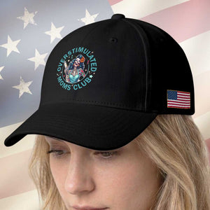 Overstimulated Moms Club Baseball Cap Neurodivergent Mom Mental Health TS14 Print Your Wear