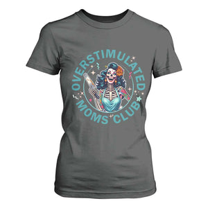 Overstimulated Moms Club T Shirt For Women Neurodivergent Mom Mental Health TS14 Dark Heather Print Your Wear